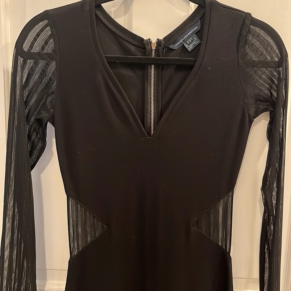 French Connection black sexy dress. Excellent condition.